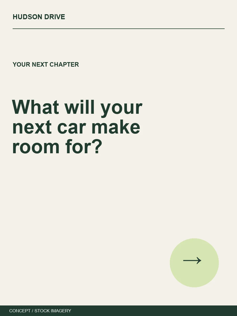 What will your next car make room for?